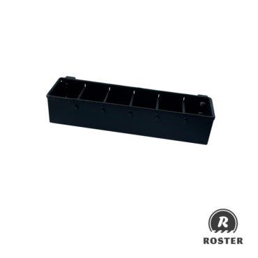 VARUSTELAATIKKO JAKAJALLA MUSTA S105MM- L420MM- K100MM